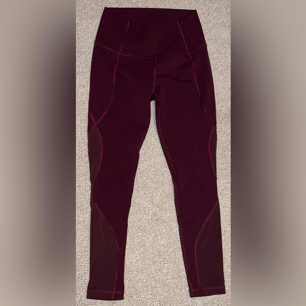 Lululemon Athletica Deep Wine Leggings